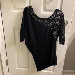 Black Lace Shirt